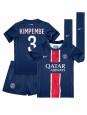 Paris Saint-Germain Presnel Kimpembe #3 Dječji Domaci Dres kompleti 2024-25 Kratak Rukavima (+ kratke hlače)